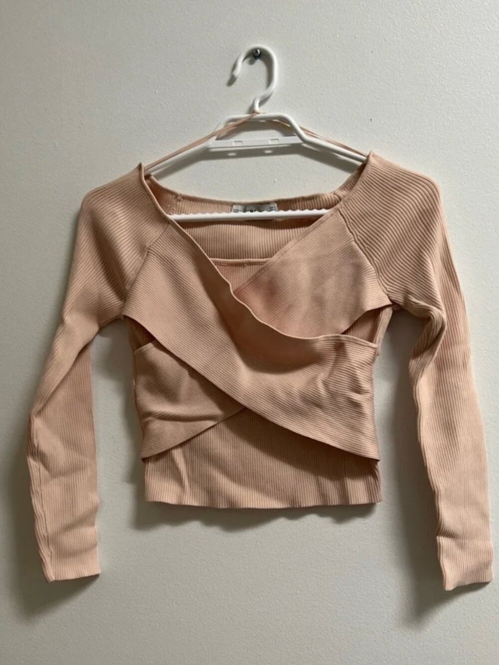 Zara Knit Balletcore Crop Top S
